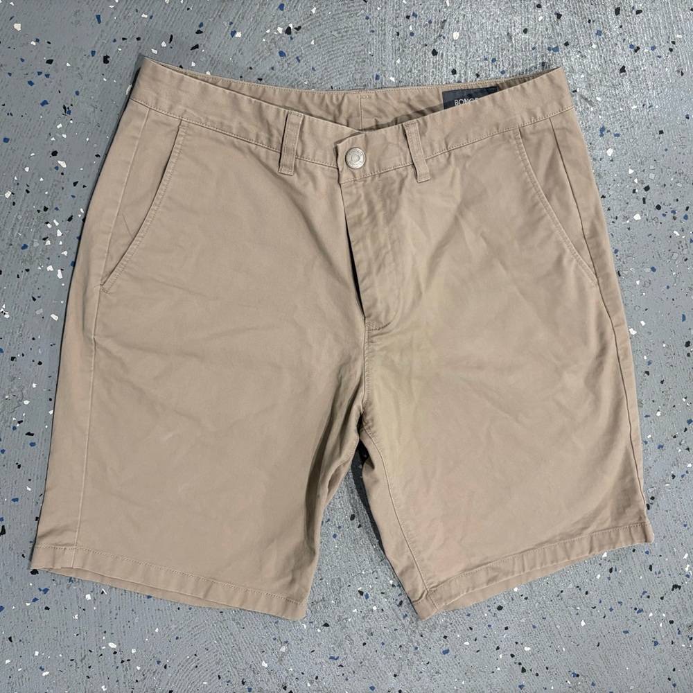 Bonobos Men's Tan Flat Front Shorts